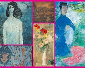 Phiên đấu giá tranh Lê Phổ, Vũ Cao Đàm, Bùi Giáng, Chóe...