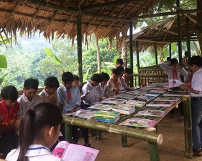 Thư viện xanh nơi lòng hồ Bản Vẽ