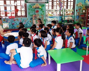 Thư viện thân thiện của những cô cậu trò tiểu học