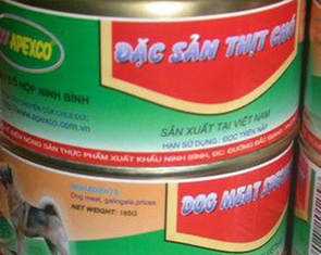 'Thịt chó đóng hộp' sản xuất ở Ninh Bình?