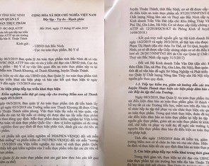 Kiểm tra thực phẩm Trường Thanh Khương: Đều đạt các chỉ tiêu an toàn