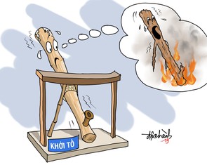 Biếm họa về 'đại gia điếu cày'