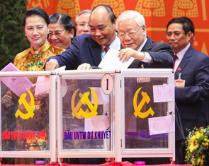 Đại hội Đảng XIII đã bỏ phiếu bầu Ban Chấp hành Trung ương