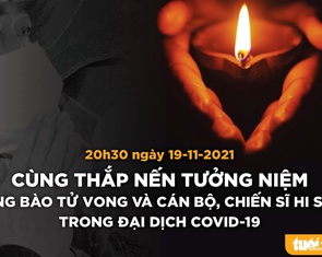 Cùng thắp nến tưởng niệm 23.400 đồng bào đã mất trong dịch COVID-19