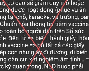 'Hà Nội sống chung với COVID-19 kể từ ngày 15-9' là tin giả