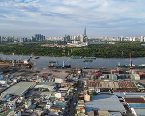 Hình ảnh vị trí xây cầu Thủ Thiêm 4: Nhà Bè - Thủ Đức liền một dải