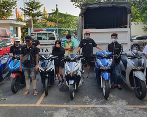 Bắt nhóm 'quái xế' chạy SH từ TP.HCM xuống Đồng Nai 'dợt xe'