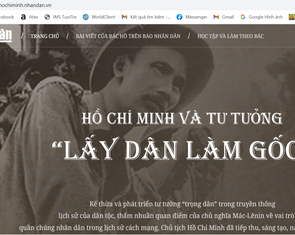 Khai trương trang thông tin đặc biệt đăng tải gần 1.200 bài báo của Bác Hồ