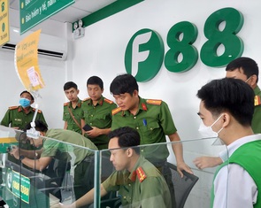 Công an tỉnh Đồng Tháp kiểm tra 16 phòng giao dịch của F88