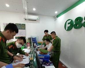 Công an kiểm tra 18 điểm kinh doanh F88 ở Bắc Giang