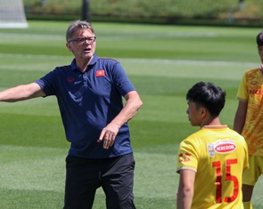 U23 Việt Nam chuẩn bị cho trận gặp U23 UAE