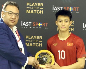 Thanh Nhàn xuất sắc nhất trận gặp U23 Kyrgyzstan