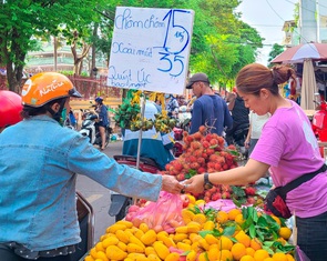 Tết Đoan ngọ: Trái cây giá bình ổn, bánh ú tràn lề đường