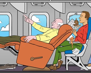 Đi máy bay, ngả lưng ghế sao cho lịch sự?