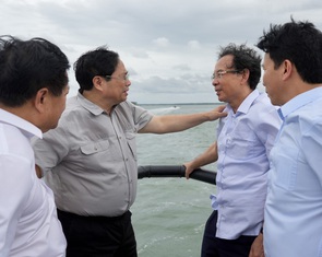 Thị sát siêu cảng Cần Giờ, Thủ tướng yêu cầu phải hoàn thiện hồ sơ dự án trong tháng 7