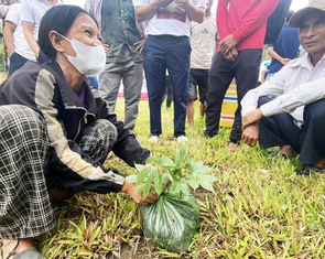 Gùi sâm Ngọc Linh xuống núi, lái ô tô về nhà
