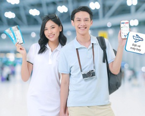 Đặt vé máy bay nhanh và tiết kiệm trên ứng dụng ngân hàng