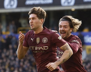 John Stones ghi bàn phút 90+5 giúp Man City giành 3 điểm
