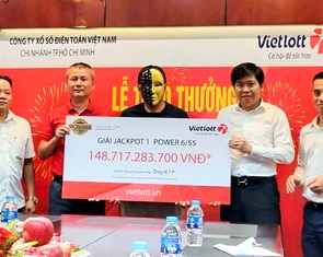 Một người kinh doanh tự do trúng giải Jackpot 1 hơn 148 tỉ đồng