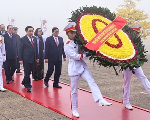 Lãnh đạo Đảng, Nhà nước vào lăng viếng Bác nhân kỷ niệm Ngày thành lập Đảng