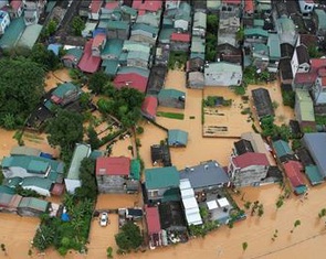 Mưa lớn ở Cao Bằng gây ngập úng, nhiều tuyến đường bị sạt lở