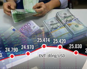 Tỉ giá 'êm đềm', VND mạnh lên