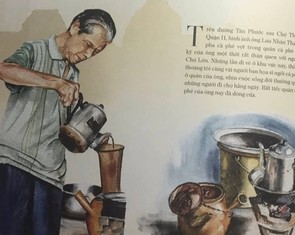 La cà với những ký họa tuyệt đẹp về Nhịp sống Chợ Lớn của Phạm Công Tâm