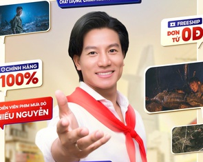 Diễn viên Hiếu Nguyễn livestream trên kênh 'Hàng Việt tôi yêu'