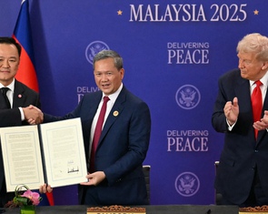 Ông Trump chứng kiến Thái Lan, Campuchia ký thỏa thuận hòa bình