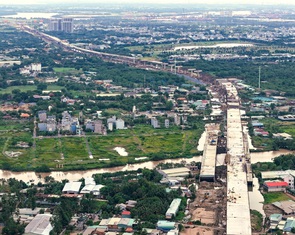 Toàn cảnh 14,7km cầu cạn vành đai 3 TP.HCM trước mốc thông xe 19-12