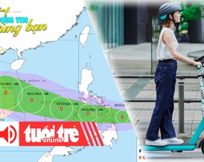 Điểm tin cùng bạn 8h: Bão Kalmaegi có thể mạnh tới cấp 14; Nhật tăng giám sát an toàn xe điện 2 bánh