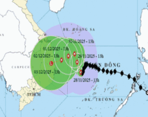 TP.HCM và Nam Bộ bị kẹp giữa ‘gọng kìm’ bão số 15 và áp thấp nhiệt đới, mưa gió mấy ngày tới ra sao?