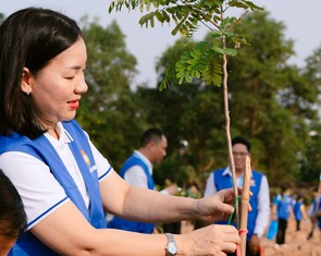 500 đại biểu Mặt trận Tổ quốc Việt Nam TP.HCM trồng cây xanh