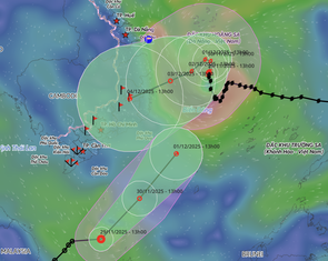 Bão Koto còn đổi hướng, áp thấp nhiệt đới ít khả năng ảnh hưởng Nam Bộ