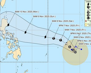 Khả năng hình thành bão mới ngoài khơi Philippines sau bão Kalmaegi, có thể vào Biển Đông