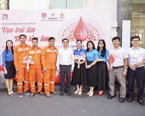 Gần 200 đơn vị máu được hiến từ nhân viên ngành điện TP.HCM