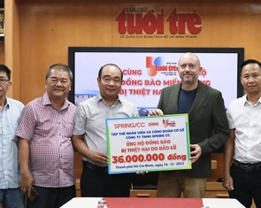 Công ty TNHH Spring CC chung tay đóng góp, giúp đồng bào miền Trung khắc phục hậu quả mưa lũ