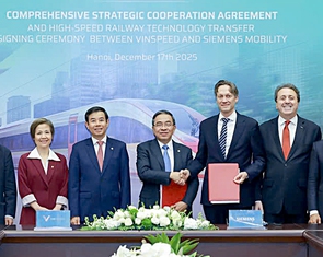 VinSpeed bắt tay Siemens Mobility phát triển đường sắt cao tốc