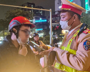 Xử phạt 1.555 tài xế vi phạm nồng độ cồn trong đêm Noel