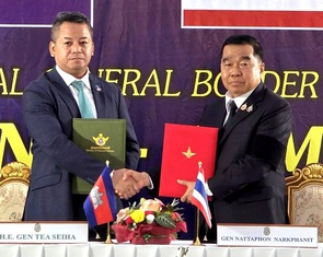 Thái Lan và Campuchia ký thỏa thuận ngừng bắn