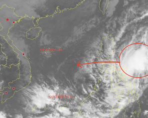 Áp thấp nhiệt đới ở phía đông Philippines có khả năng vào Biển Đông