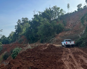 Thông xe tạm thời đèo Gia Bắc, cấm xe tải nặng qua lại