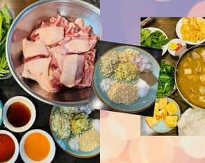 Vịt om sấu có khoai sọ, rau muống, Bếp bà Hòa chỉ cách làm