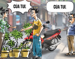 Người ngoài cuộc trên cái vỉa hè