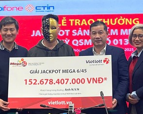 Thêm 1 khách hàng nữa ở TP.HCM trúng Jackpot của Vietlott