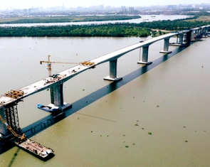 Cận cảnh cầu Nhơn Trạch nối Đồng Nai - TP.HCM sau khi hợp long