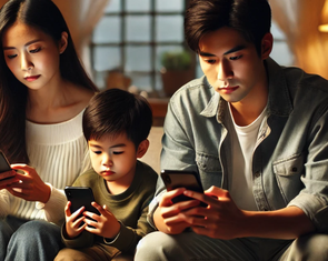 Người lớn nghiện lên mạng, làm sao dạy trẻ em?