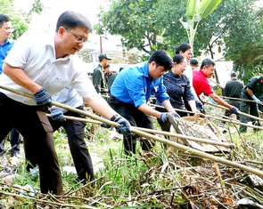 Ngày Đoàn viên cùng Chủ nhật xanh chung tay vì thành phố xanh