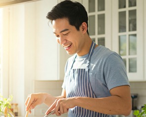 Bất ngờ vợ xung phong vào bếp nấu món ngon đãi chồng ngày 8-3