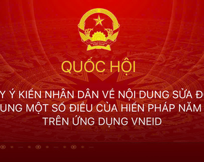 5 bước lấy ý kiến nhân dân sửa đổi Hiến pháp năm 2013 trên VNeID